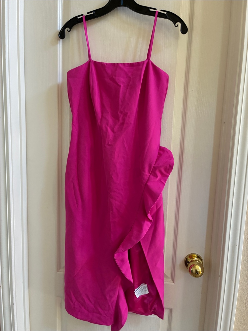 Bardot Bright Fuchsia Spaghetti-Strap Midi Dress NWOT